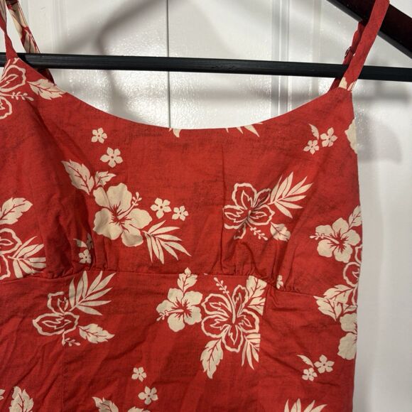 Wild Fable Mini Dress Womens S Red Floral Y2K Cottagecore Summer Vacay Sundress - Picture 2 of 9